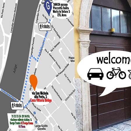 Casa Vittoria Bridge Bed and Breakfast Verona Exterior foto